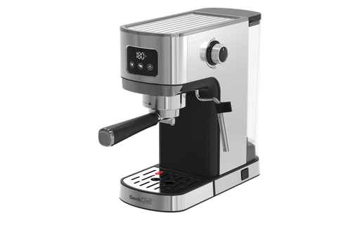 Geek Chef Espresso Machine, Cappuccino & Latte Machine with ESE POD Filter & Milk Frother Steam Wand, Accurate Temperature & Time Control, Compact Coffee Machine for Home,Stainless Steel Default -DTYStore
