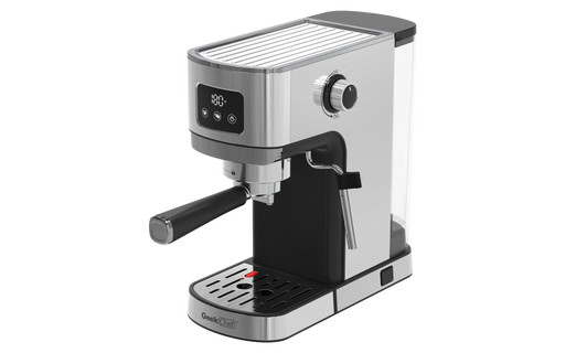 Geek Chef Espresso Machine, Cappuccino & Latte Machine with ESE POD Filter & Milk Frother Steam Wand, Accurate Temperature & Time Control, Compact Coffee Machine for Home,Stainless Steel Default -DTYStore