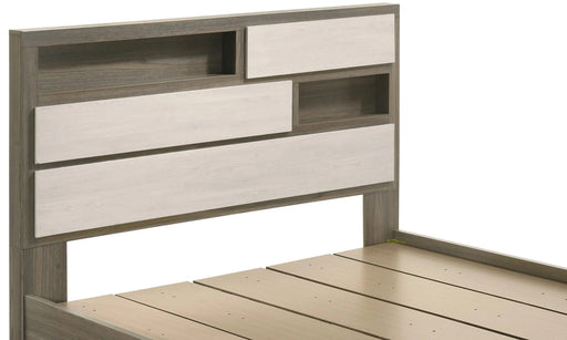 Gem Modern Style 5 Pc Queen Bedroom Set Made with Wood in Beige & Brown Default -DTYStore