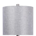 Gemma 23' Contemporary Metal Table Lamp in Brushed Nickel and Grey Linen Shade from Grandview Gallery by LumiSource - Set of 2 Default -DTYStore