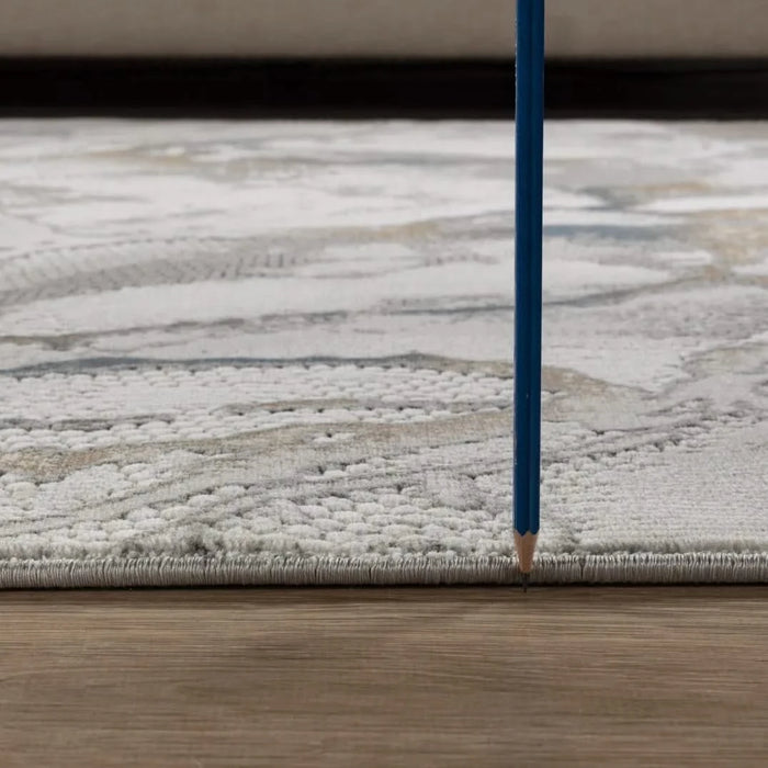 Geometrix GC_DIM1001 Gray 7 ft. 10 in. x 10 ft. 6 in. Area Rug Default -DTYStore