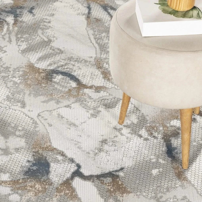 Geometrix GC_DIM1001 Gray 7 ft. 10 in. x 10 ft. 6 in. Area Rug Default -DTYStore