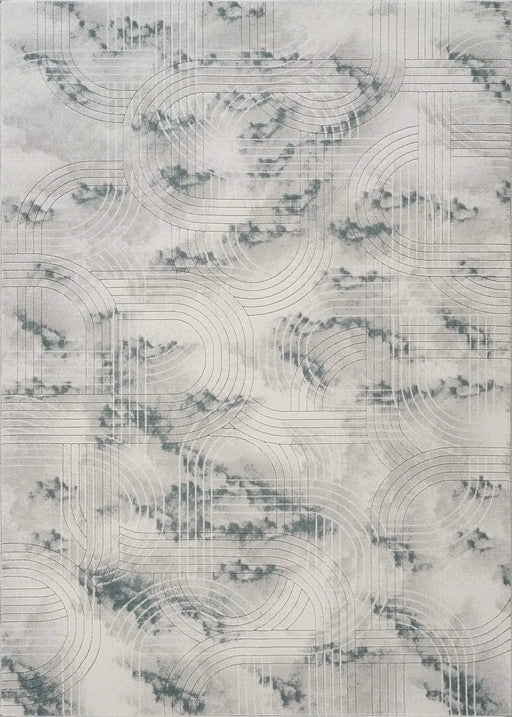 Geometrix GC_DIM1003 Gray 7 ft. 10 in. x 10 ft. 6 in. Area Rug Default -DTYStore