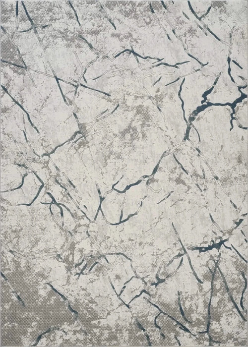 Geometrix GC_DIM1007 Gray 5 ft. 3 in. x 7 ft. 3 in. Area Rug Default -DTYStore