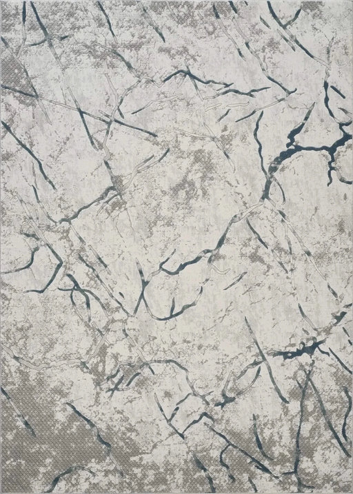 Geometrix GC_DIM1007 Gray 5 ft. 3 in. x 7 ft. 3 in. Area Rug Default -DTYStore