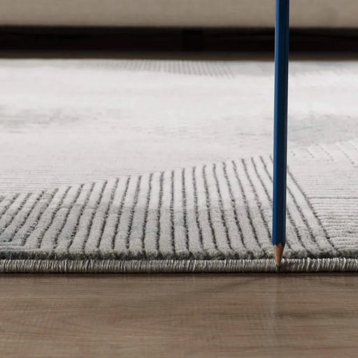 Geometrix GC_DIM1009 Gray 7 ft. 10 in. x 10 ft. 6 in. Area Rug Default -DTYStore