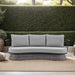 Giotto Wicker and Aluminum Outdoor Sofa in Black and Dark Gray Default -DTYStore