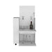 Glasgow Bar Cart Two Pull-Down Door Cabinets and Two Open Shelves Default -DTYStore