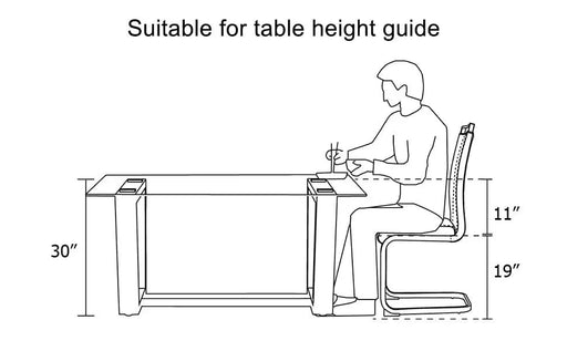 Glass Dining Table Large Modern Minimalist Rectangular for 6-8 with 0.4' Tempered Glass Tabletop and white MDF Trapezoid Bracket,For Kitchen Dining Living Meeting Room Banquet Hall F-1550 Default -DTYStore