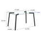 Glass Dining Table Transparent, 130*80* 8MM Default -DTYStore