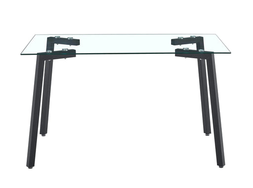 Glass Dining Table Transparent, 130*80* 8MM Default -DTYStore