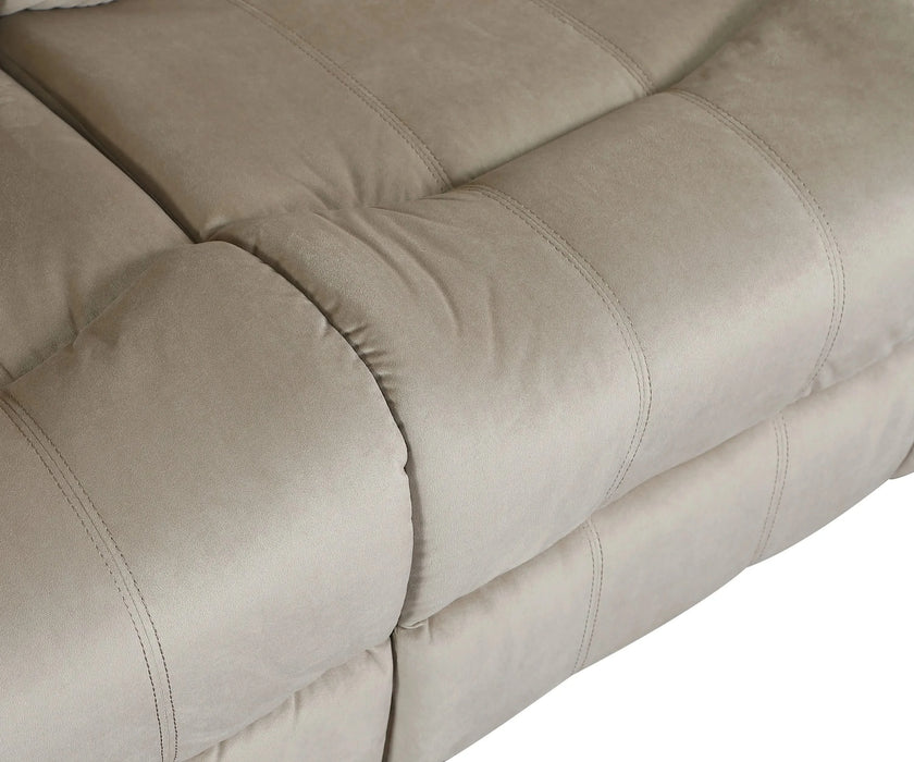 Global United Transitional Microfiber Fabric Upholstered Loveseat Default -DTYStore