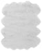 Gloss White Faux Fur Area Rug Default -DTYStore