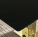 Gold stainless steel legs dining table 70.08 inch black tempered glass top Default -DTYStore