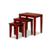 Golden 3-Piece Nesting Table Set Cherry -DTYStore