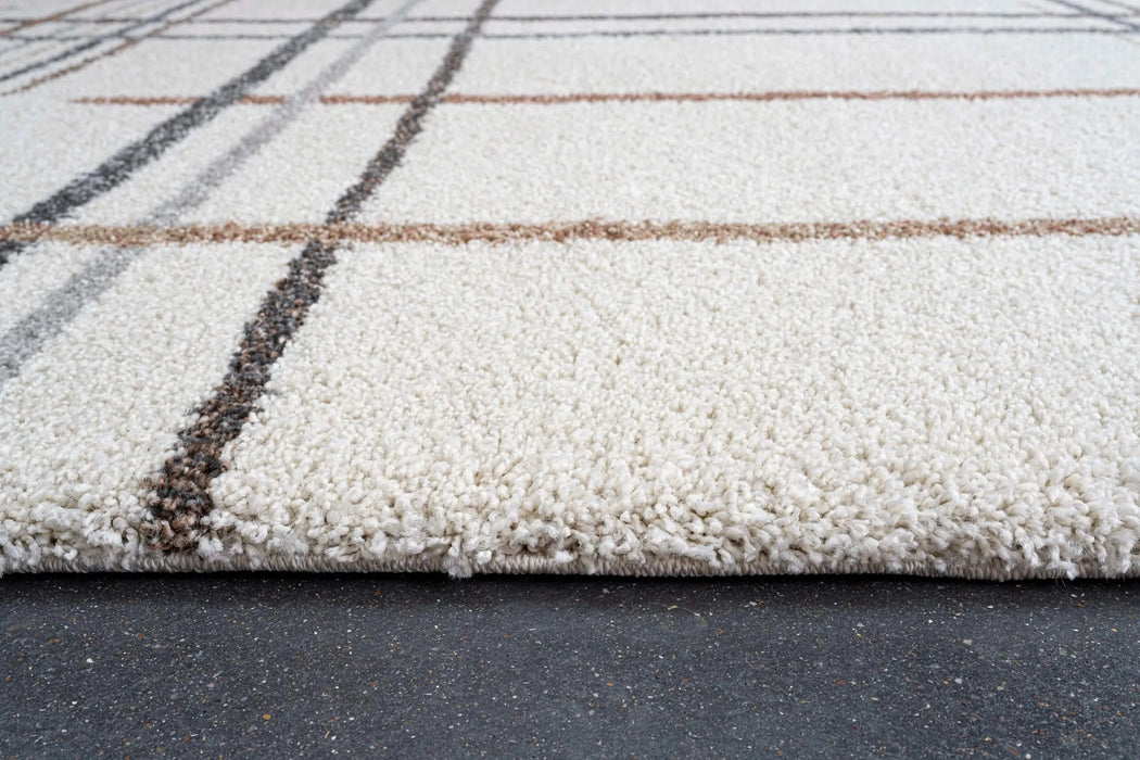 Granada Armandi Beige, Brown, Charcoal, Gold, Gray, Ivory, Rust and White Polypropylene Area Rug Default -DTYStore