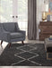 Granada Asher Black/ Ivory Argyle Area Rug Default -DTYStore