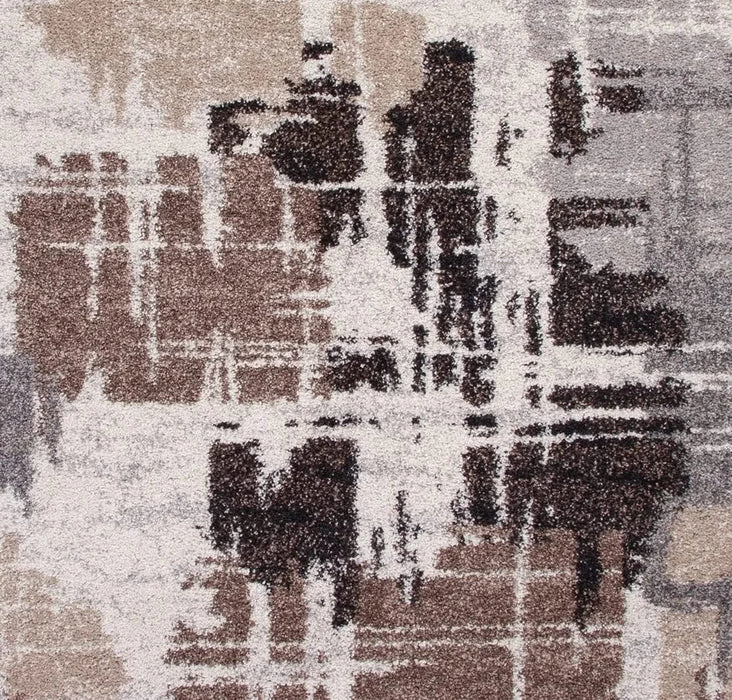 Granada Bakari Chocolate/Med.Brown/Grey/Ivory Area Rug Default -DTYStore