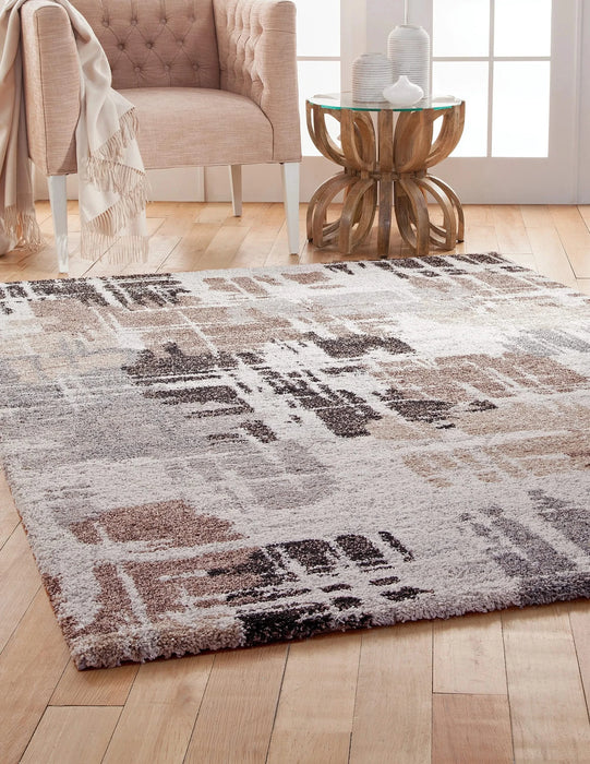 Granada Bakari Chocolate/Med.Brown/Grey/Ivory Area Rug Default -DTYStore