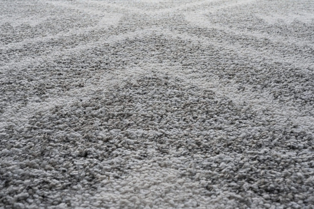 Granada Galen Gray and Ivory Olefin Shag Area Rug Default -DTYStore