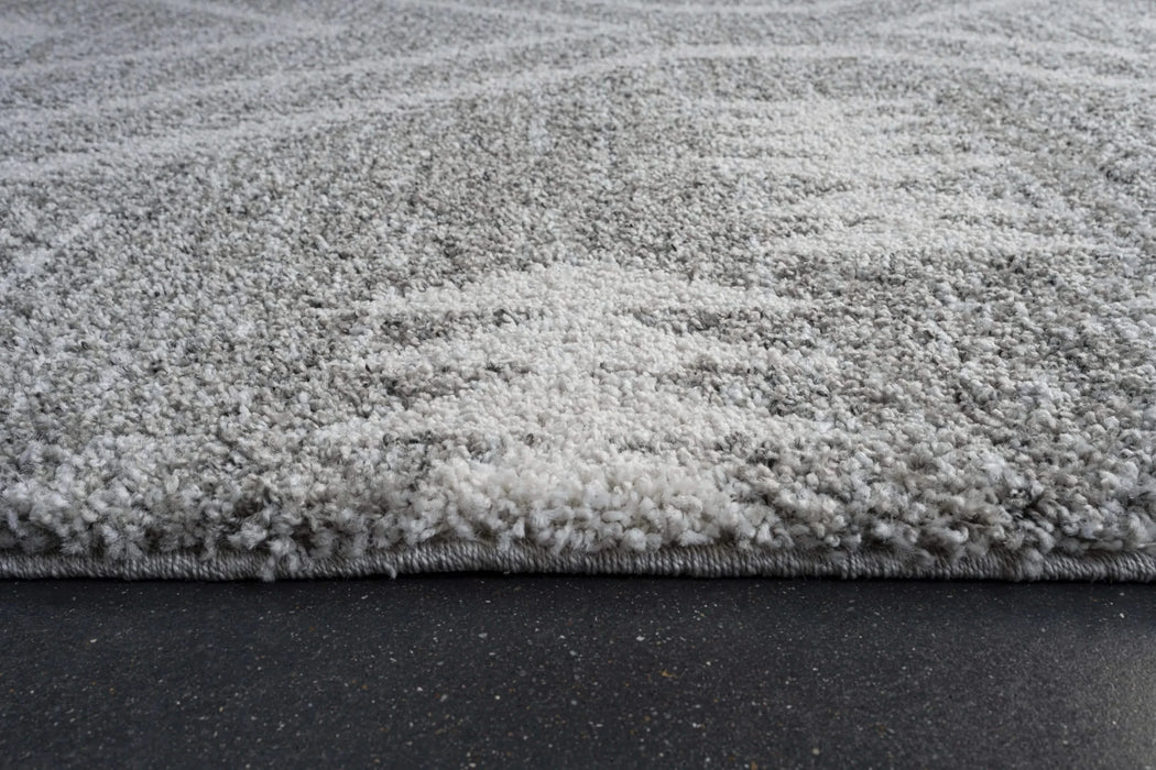 Granada Galen Gray and Ivory Olefin Shag Area Rug Default -DTYStore