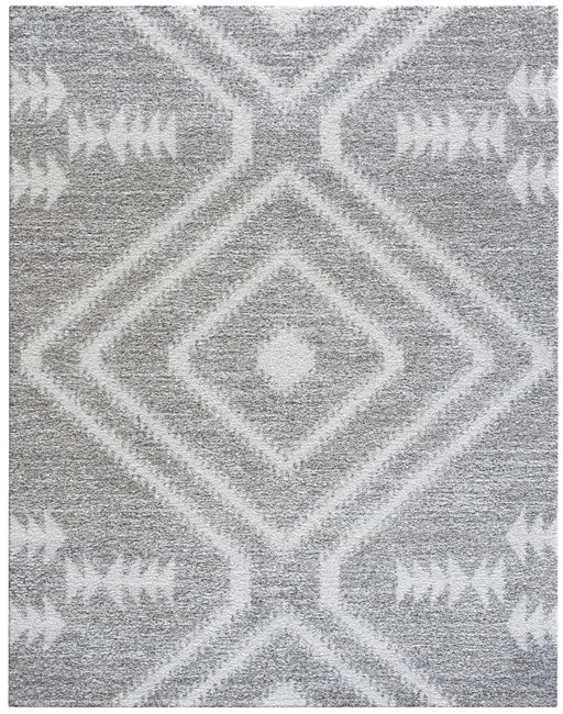 Granada Galen Gray and Ivory Olefin Shag Area Rug Default -DTYStore