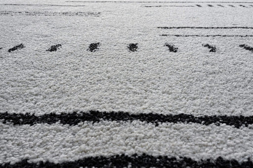 Granada Kienna Black, Charcoal, Ivory and White Polypropylene Area Rug Default -DTYStore