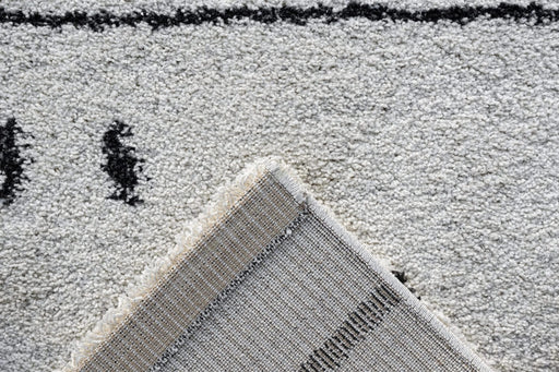 Granada Kienna Black, Charcoal, Ivory and White Polypropylene Area Rug Default -DTYStore