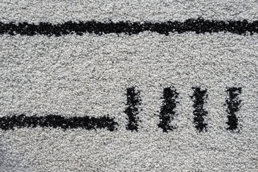 Granada Kienna Black, Charcoal, Ivory and White Polypropylene Area Rug Default -DTYStore