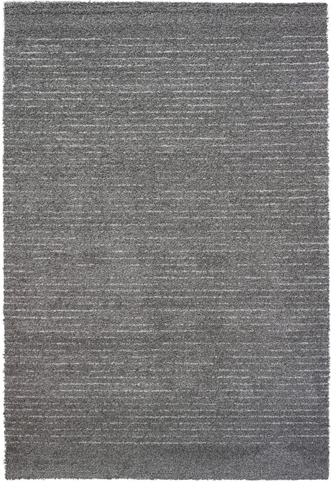 Granada Liora Charcoal, Gray, Ivory and White Polypropylene Area Rug Default -DTYStore