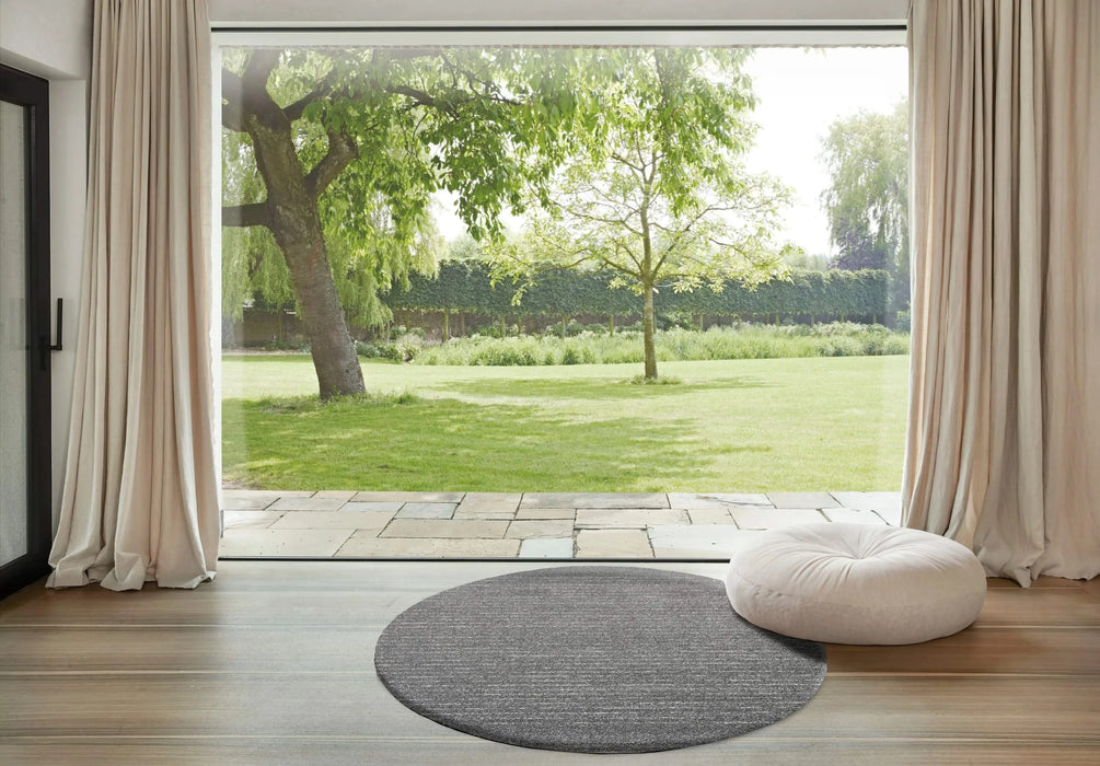 Granada Liora Charcoal, Gray, Ivory and White Polypropylene Area Rug Default -DTYStore