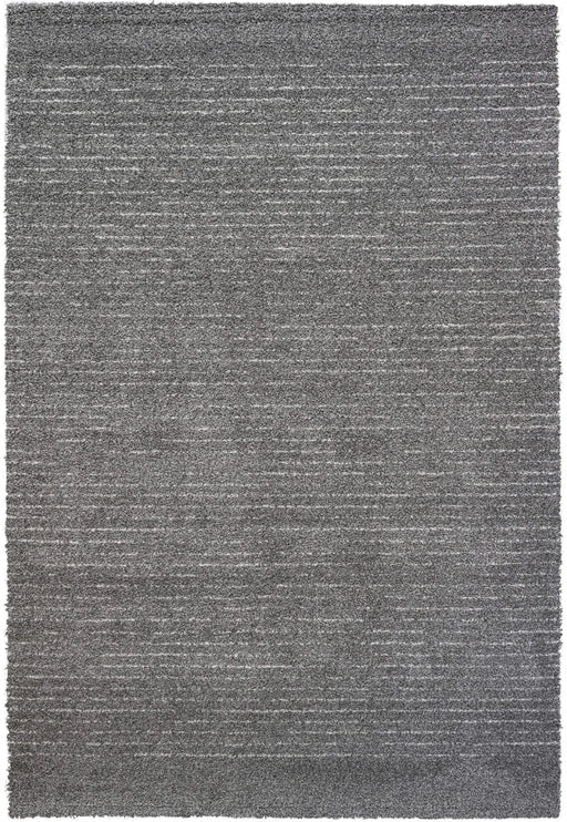 Granada Liora Charcoal, Gray, Ivory and White Polypropylene Area Rug Default -DTYStore