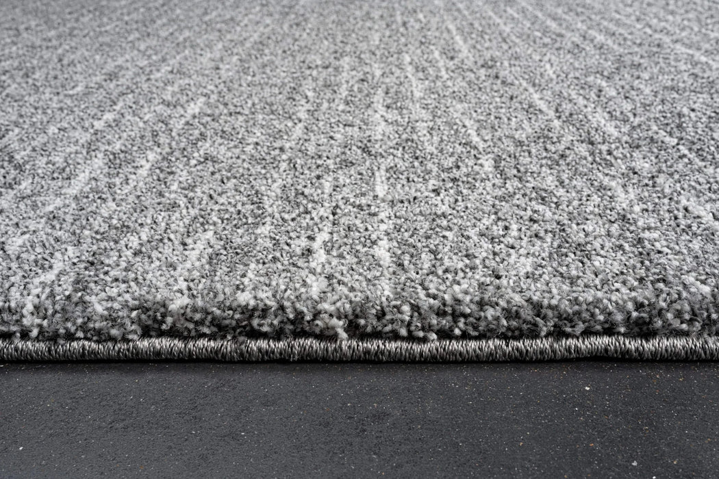 Granada Liora Charcoal, Gray, Ivory and White Polypropylene Area Rug Default -DTYStore