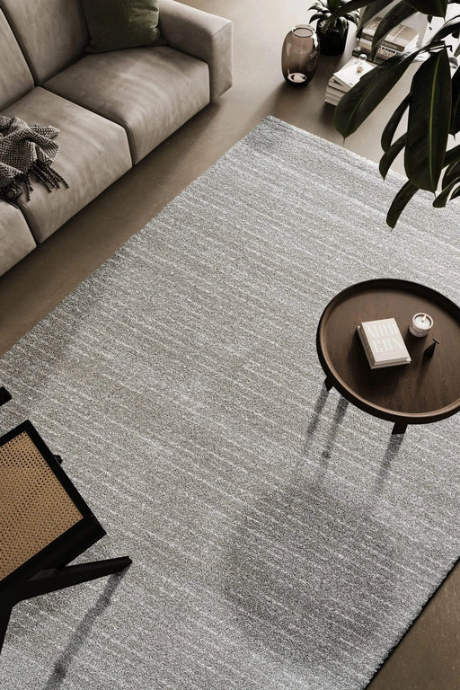 Granada Liora Gray, Ivory and White Polypropylene Area Rug Default -DTYStore