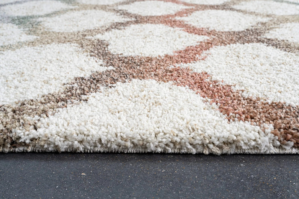 Granada Rayann Ivory, Rust, Beige, Gold, Green, Gray and Charcoal Polypropylene Area Rug Default -DTYStore