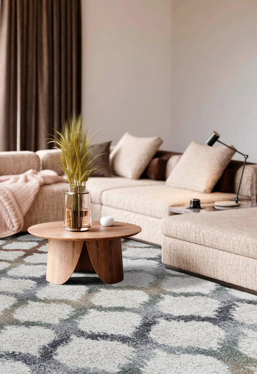 Granada Rayann Ivory, Rust, Beige, Gold, Green, Gray and Charcoal Polypropylene Area Rug Default -DTYStore