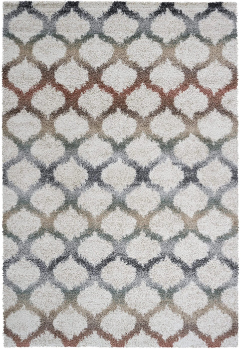 Granada Rayann Ivory, Rust, Beige, Gold, Green, Gray and Charcoal Polypropylene Area Rug Default -DTYStore