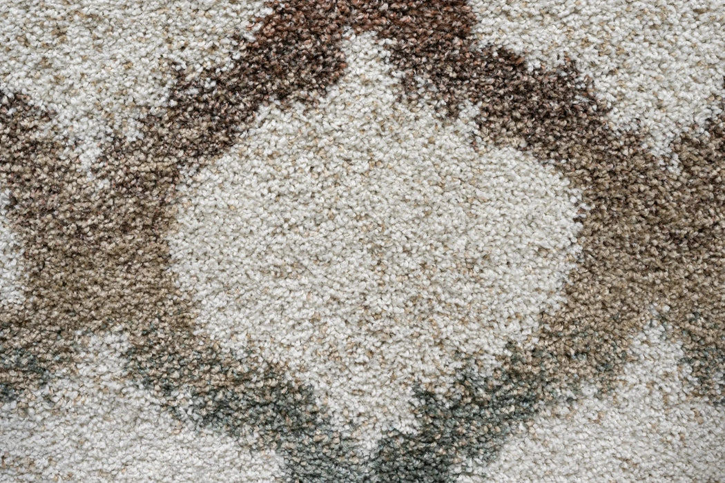 Granada Rayann Ivory, Rust, Beige, Gold, Green, Gray and Charcoal Polypropylene Area Rug Default -DTYStore