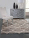 Granada Trellis Blue/Brown/Tan Area Rug Default -DTYStore