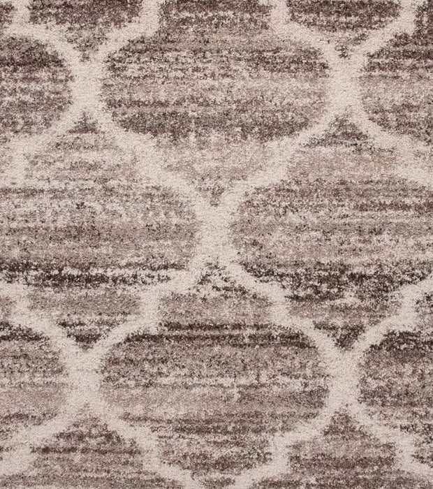 Granada Trellis Ivory/Tan/Brown Area Rug Default -DTYStore