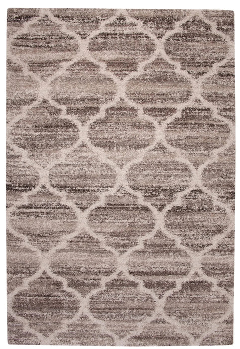 Granada Trellis Ivory/Tan/Brown Area Rug Default -DTYStore