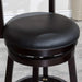 Granby Leather 4-Slat Back Swivel Stool, 30" Bar Stool or 24” -DTYStore
