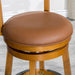 Granby Leather 4-Slat Back Swivel Stool, 30" Bar Stool or 24” -DTYStore