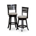 Granby Premium Fabric 4-Slat Back Swivel Stool, 24” Counter Stool or 30" Bar Stool -DTYStore