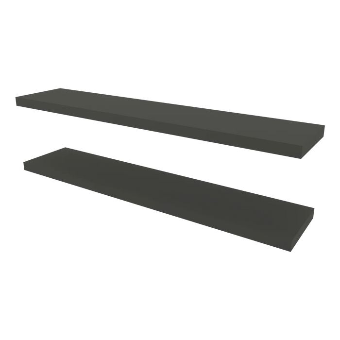 Greer Floating Shelf in Melamine x2, Grey Default -DTYStore
