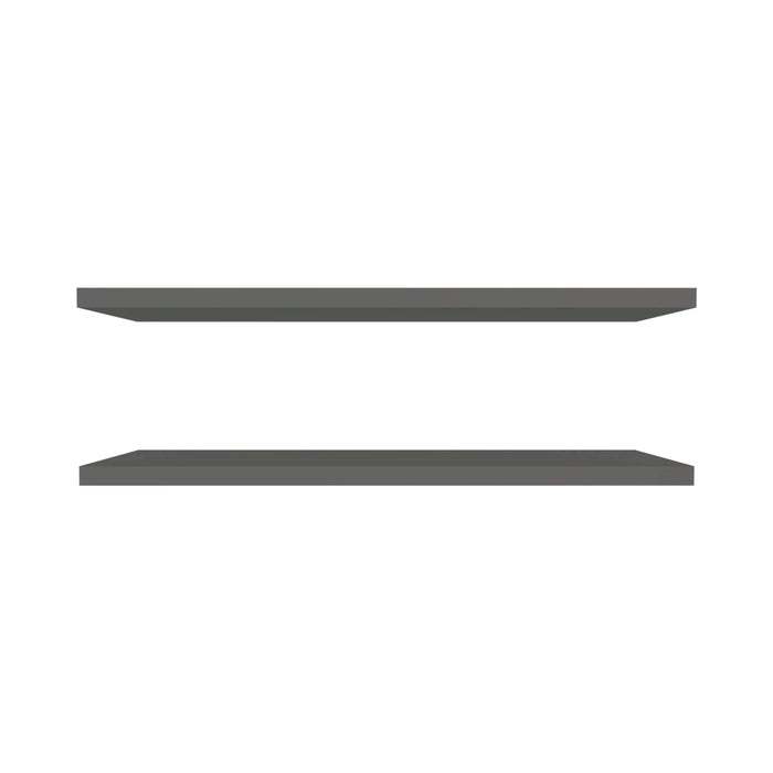 Greer Floating Shelf in Melamine x2, Grey Default -DTYStore