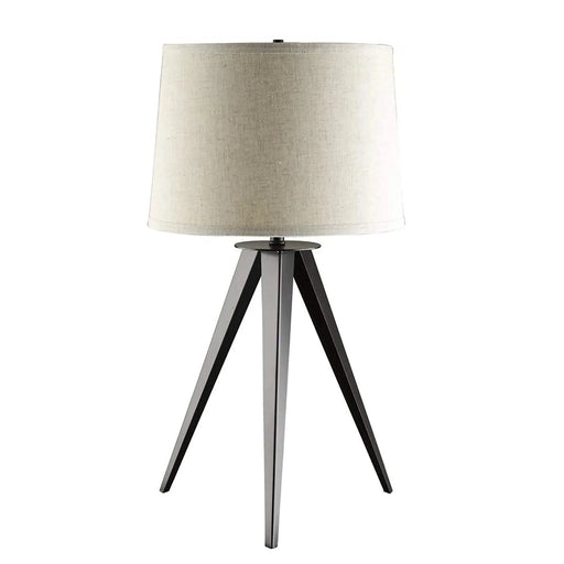Grey and Black Tripod Floor Lamp Default -DTYStore