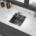 Gunmetal Black 15' Undermount Bar Sink with Folding Faucet, 16 Gauge Stainless Steel, 15x17 Inch Single Bowl - DTY Store