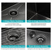 Gunmetal Black 25 x 22 Inch Drop-in Kitchen Sink Topmount 16 Gauge Deep Single Bowl Stainless Steel Basin - DTY Store