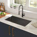 Gunmetal Black Undermount Kitchen Sink 16 Gauge Single Bowl with Drain Assembly, Stainless Steel, 30x18x10 Inches - DTY Store